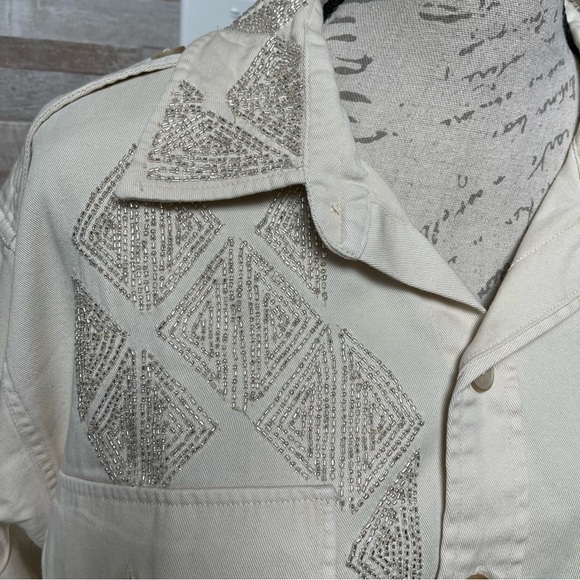 𝅺POLO by Ralph Lauren Beaded Twill Button Down Shirt NWT Sz XXL - Picture 11 of 13